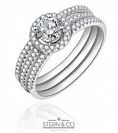 סט 3 טבעות לאישה מכסף 925 סט 3 טבעות לאישה מכסף 925