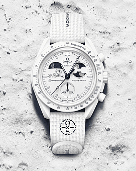 ���� �� ���� Swatch x Omega Moonswatch Mission To Moonphase Snoopy Moonshine Gold