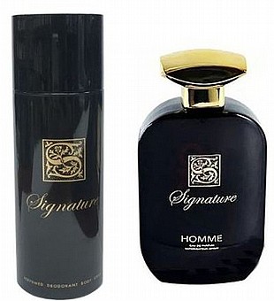 �� ������� ���� � �.�.� 100 �"� + �������� ����� 200 �"� Signature Black � Eau De Parfum 100ML + 200ML Deodorant Set