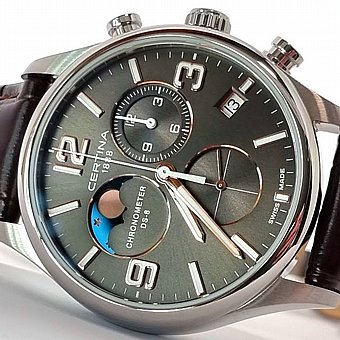 ���� �� ������� DS-8 Moon Phase Chronograph Brown  C0334601608700