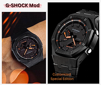 G-SHOCK MOD GLD/BLK GA-2100-1 A1 