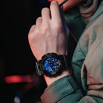 ���� �� ������ Casio G-Shock GA-100RGB-1A ����