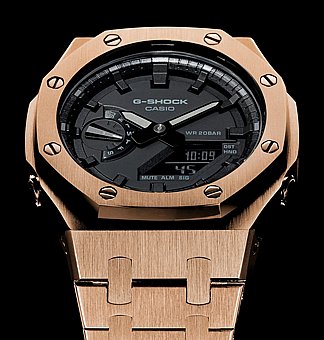G-SHOCK MOD GLD/BLK GA-2100VB 