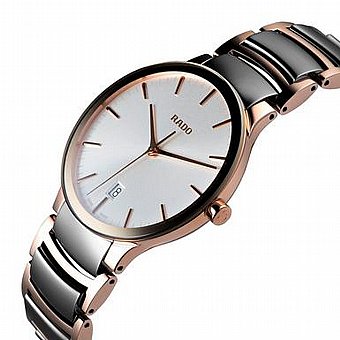 ���� ���� ����  Rado Centrix Ceramic and Rose Gold R30554022 