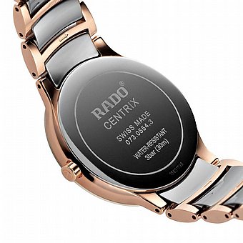 ���� ���� ����  Rado Centrix Ceramic and Rose Gold R30554022 